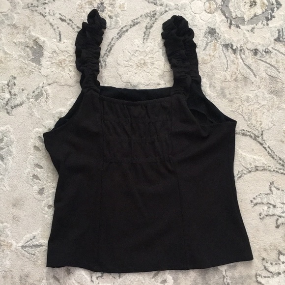 NWOT Ruffled Square Neck Tank Size XL - Picture 8 of 12